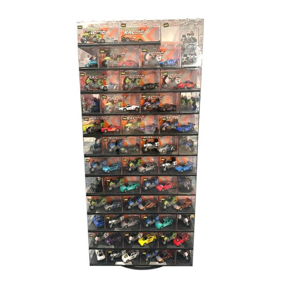 DIE CAST CAR/MOTORCYCLE COMBO 120 CT FLOOR DISPLAY
