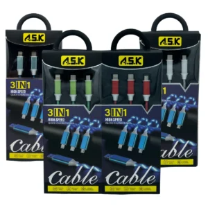 LED 3 in 1 Charging Cable 48 CT