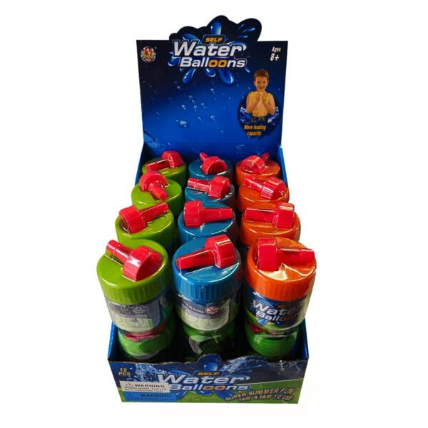 Self Water Balloon Outdoor Fun 12CT Counter Display - Image 2