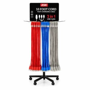 10 FT All in 1 Cable 96 CT Floor Display