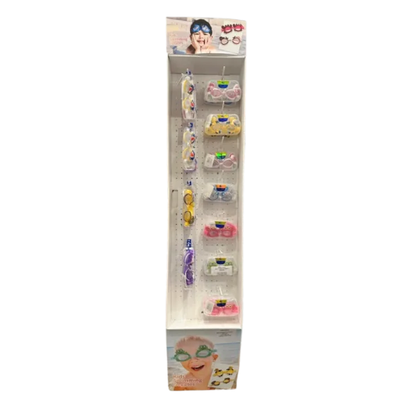 Kids Swimming Goggles 2 Style 144 CT Floor Display