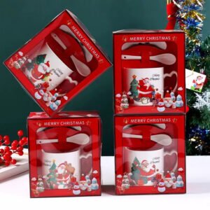 Christmas Special Christmas Mug Set with Spoon Per Case 36 CT