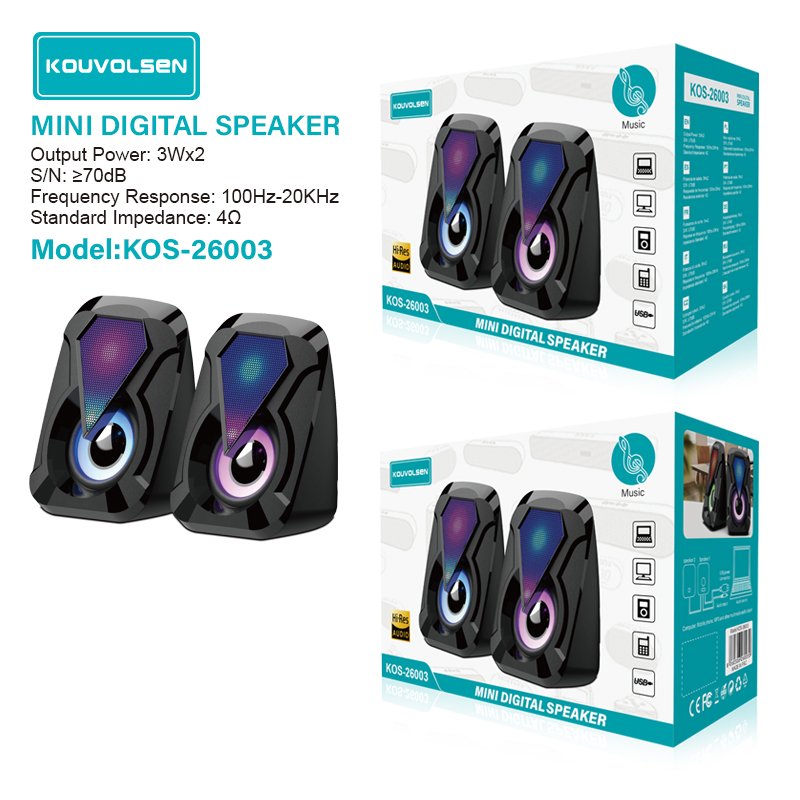 LED Dual Mini Digital Speaker 6ct Refill - Image 4
