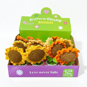 Knit Bonsai Flower Sunflower 12ct