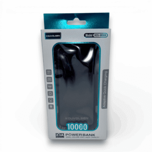 Sleek 10000mAh Power Bank w/ Built in Cables 4ct Refill