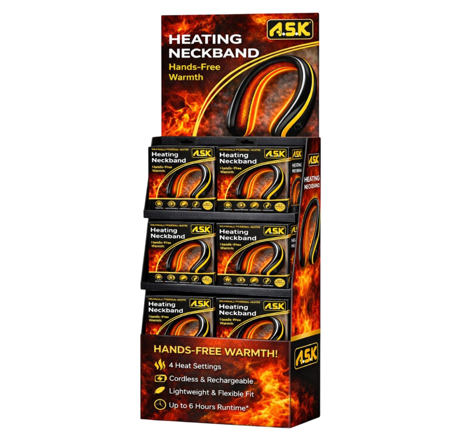 Heated Neck Band 48ct Floor Display