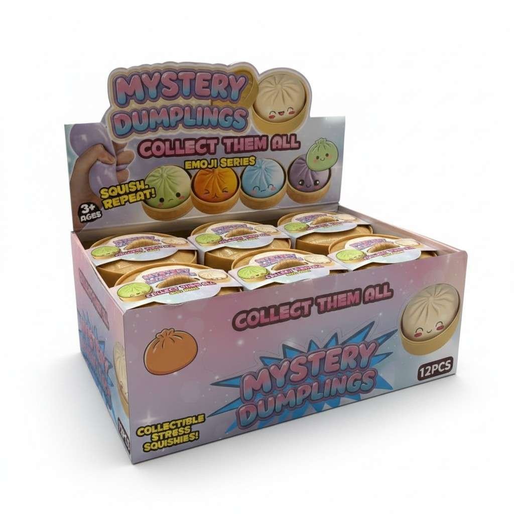Mystery Squishy Dumplings - Emoji Series 12ct - Image 9