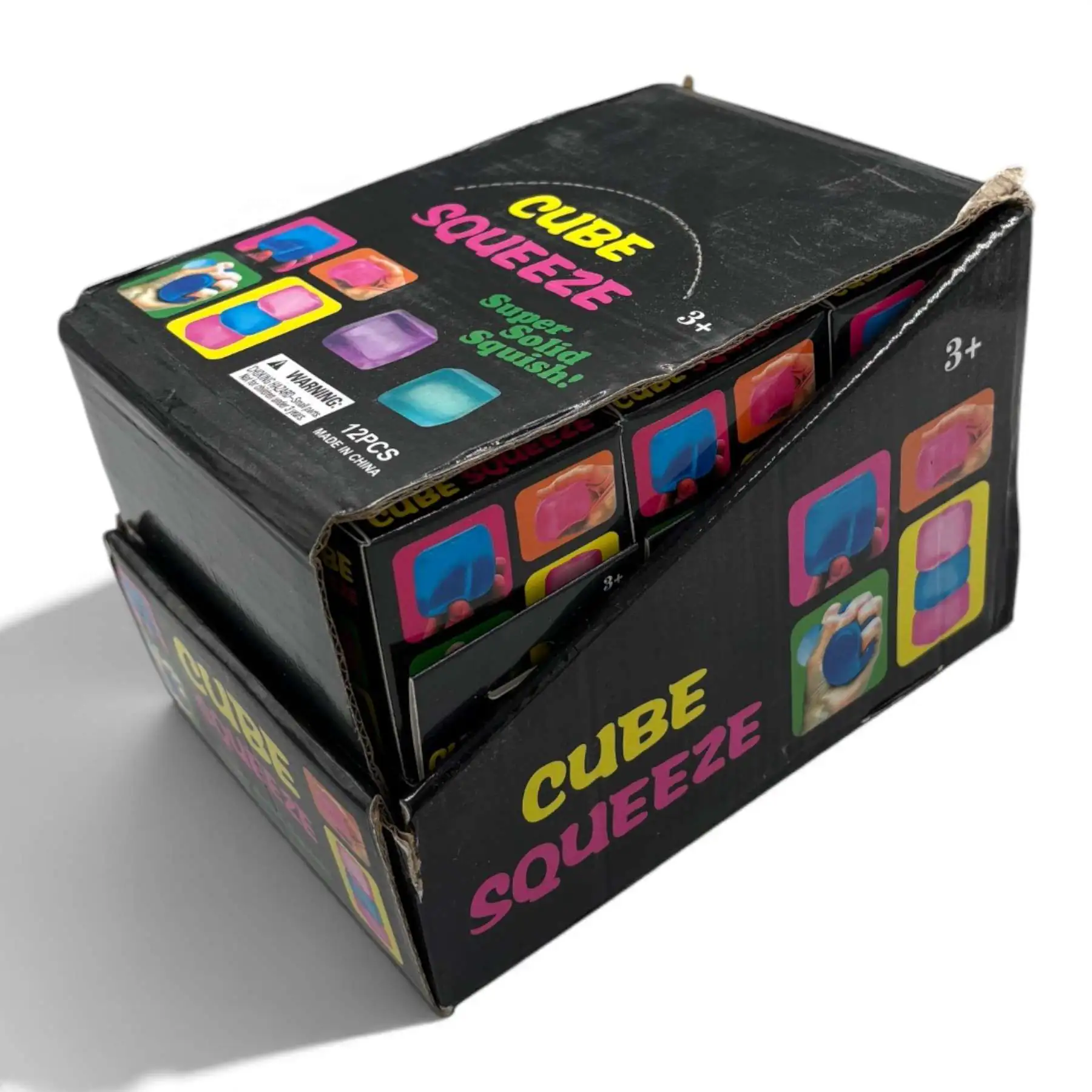 Assorted Glitter Ice Cube Squeezy – Glitter Squishy Sensory Toy 12ct PDQ Display - Image 8