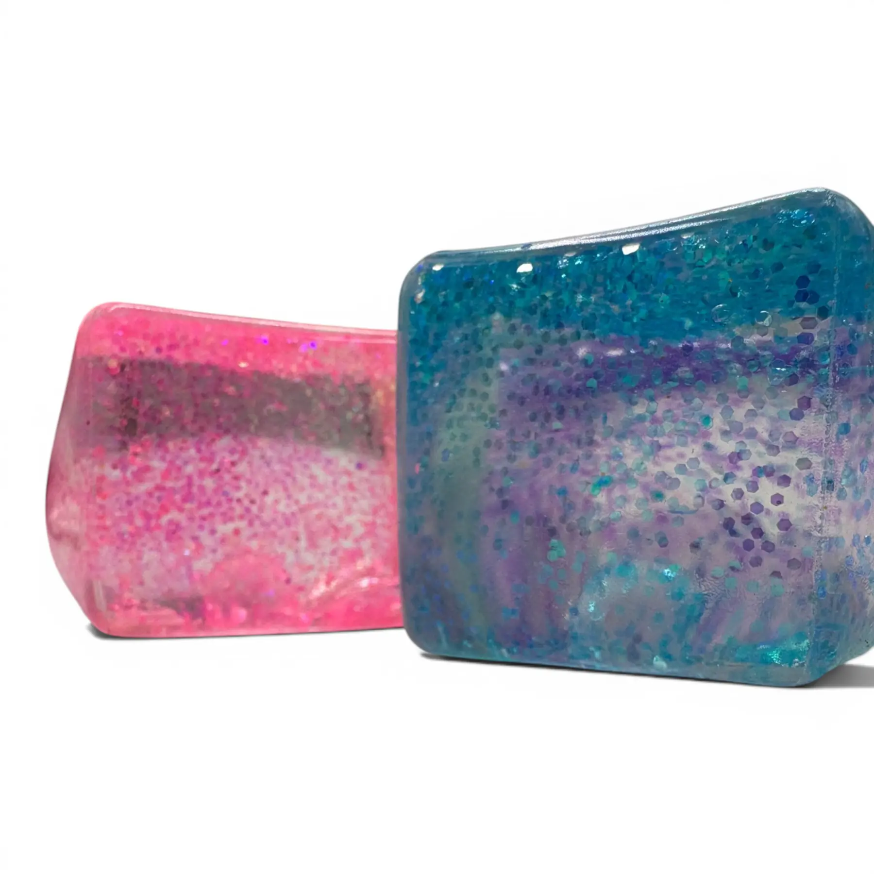 Assorted Glitter Ice Cube Squeezy – Glitter Squishy Sensory Toy 12ct PDQ Display - Image 3