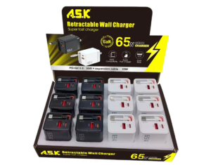 Retractable Wall Charger 48ct case