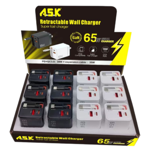 Retractable Wall Charger 48ct case