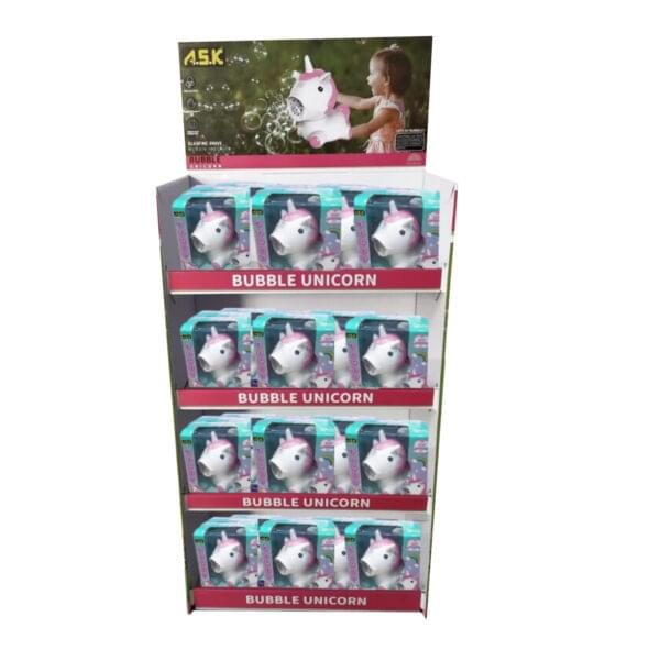Unicorn Bubble Toy 48 CT Floor Display