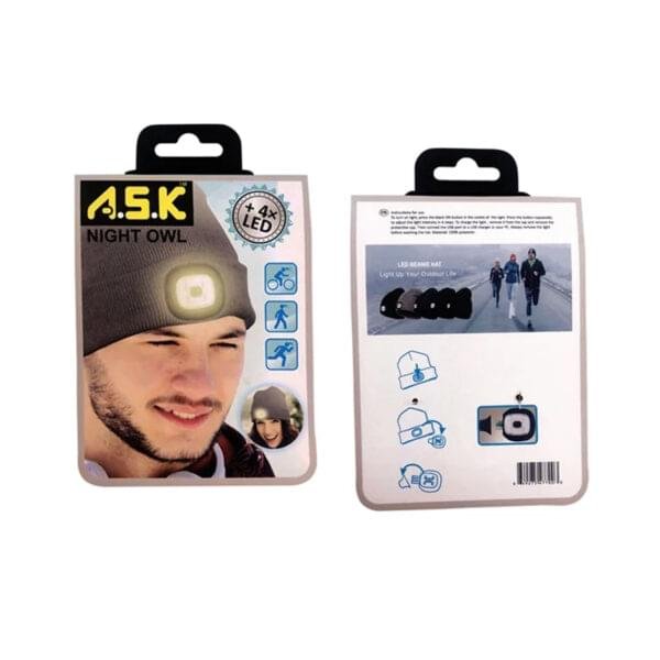 Beanie Hat with LED Light 96 CT Floor Display - Image 4